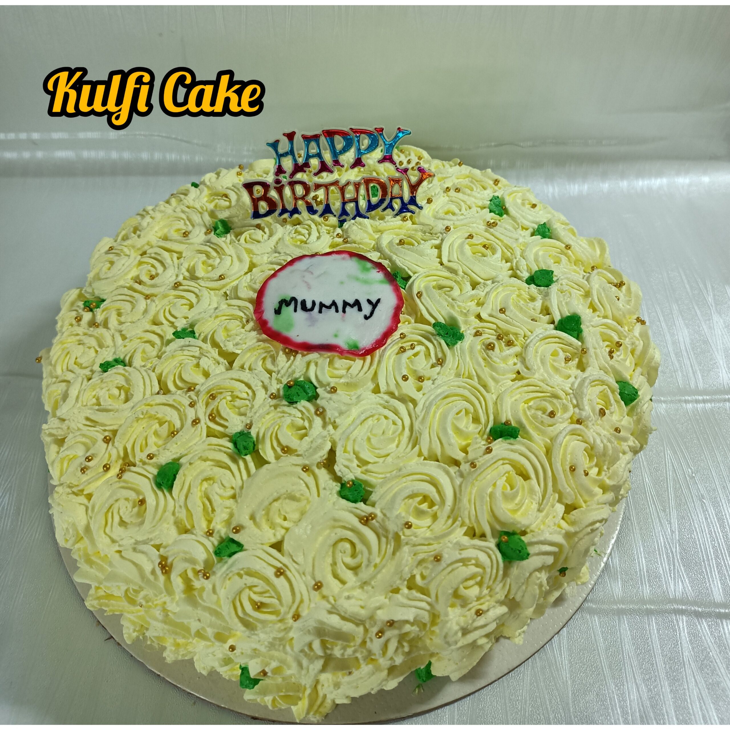 Kesar Kulfi Cake | bakehoney.com