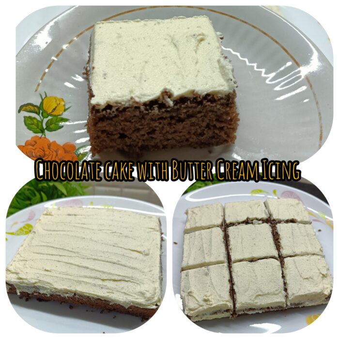 Chocolate Cake with Butter Cream Icing
