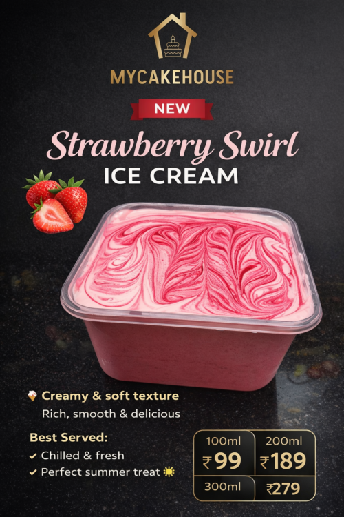 Strawberry Swirl Icecream